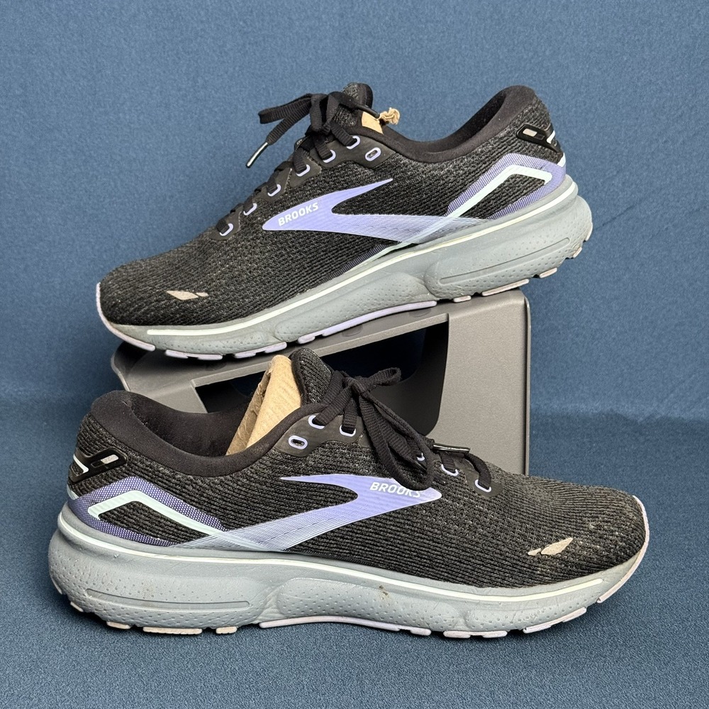 Brooks Ghost 15 Womens Running Shoes 11.5 Black Purple 120380-1B-011